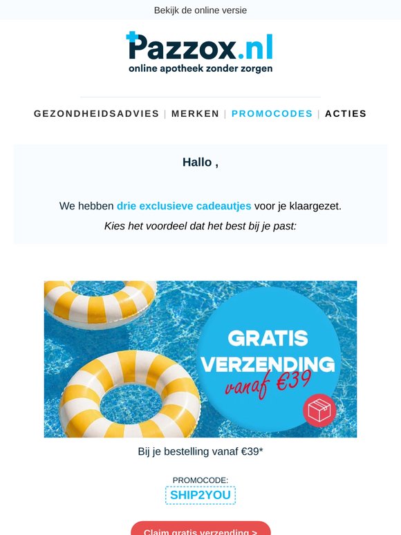 Je nieuwe promocodes staan klaar ✅