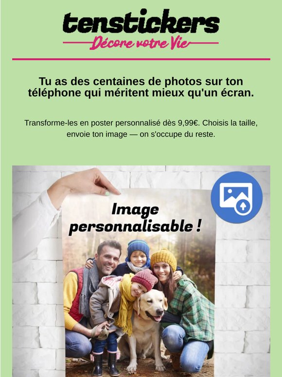 Ta meilleure photo en poster à partir de 9,99€