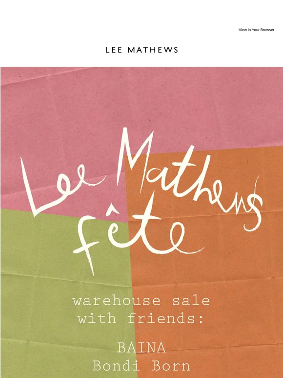 Lee Mathews Fête