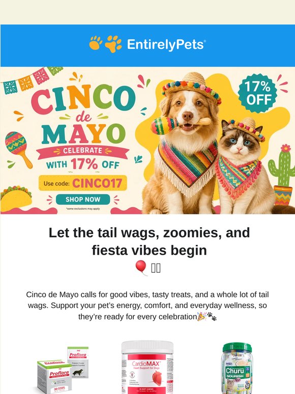 Cinco de Mayo Fiesta Starts Now 🌮🐶