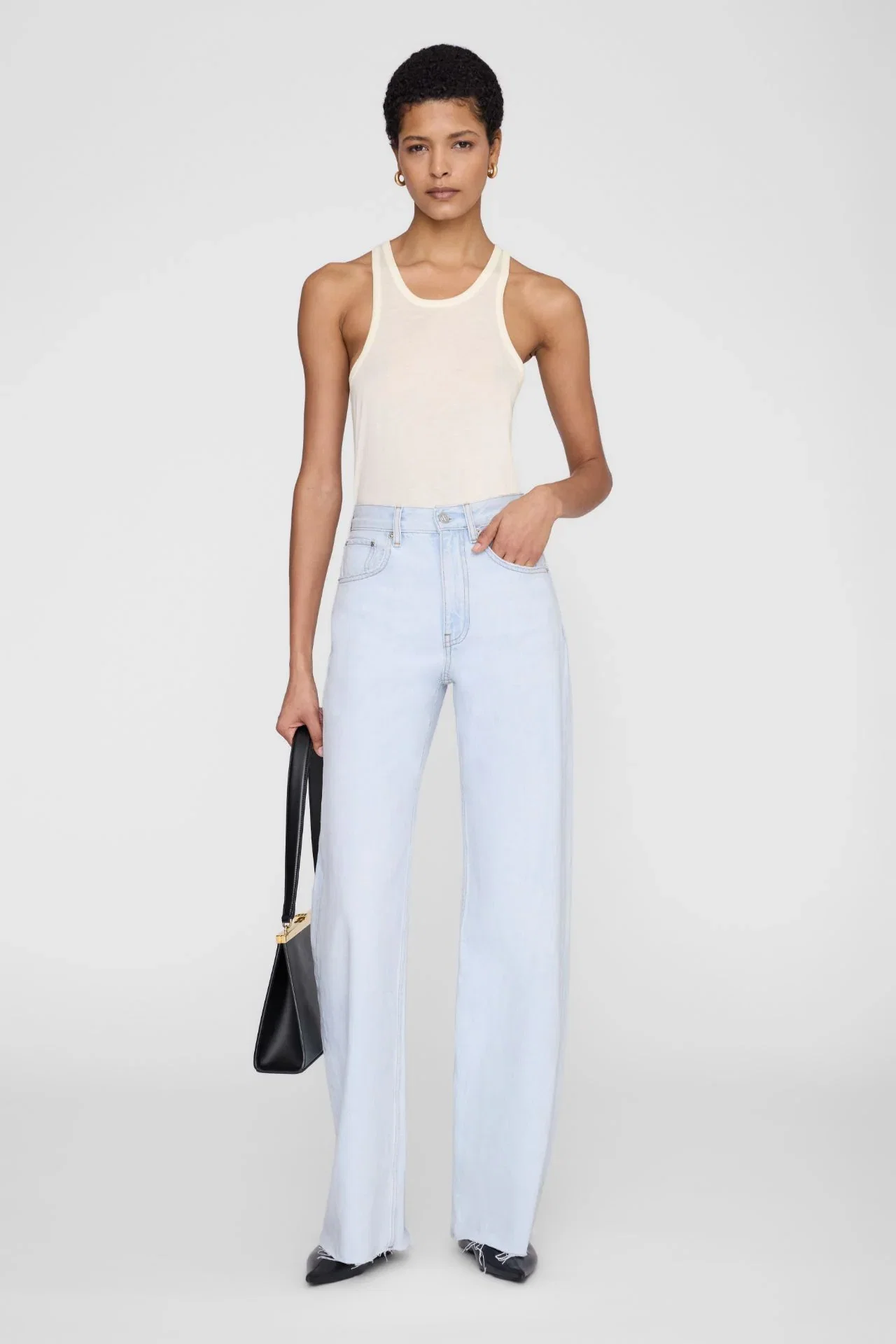 Image of Anine Bing Lewis Jean Lucid Blue