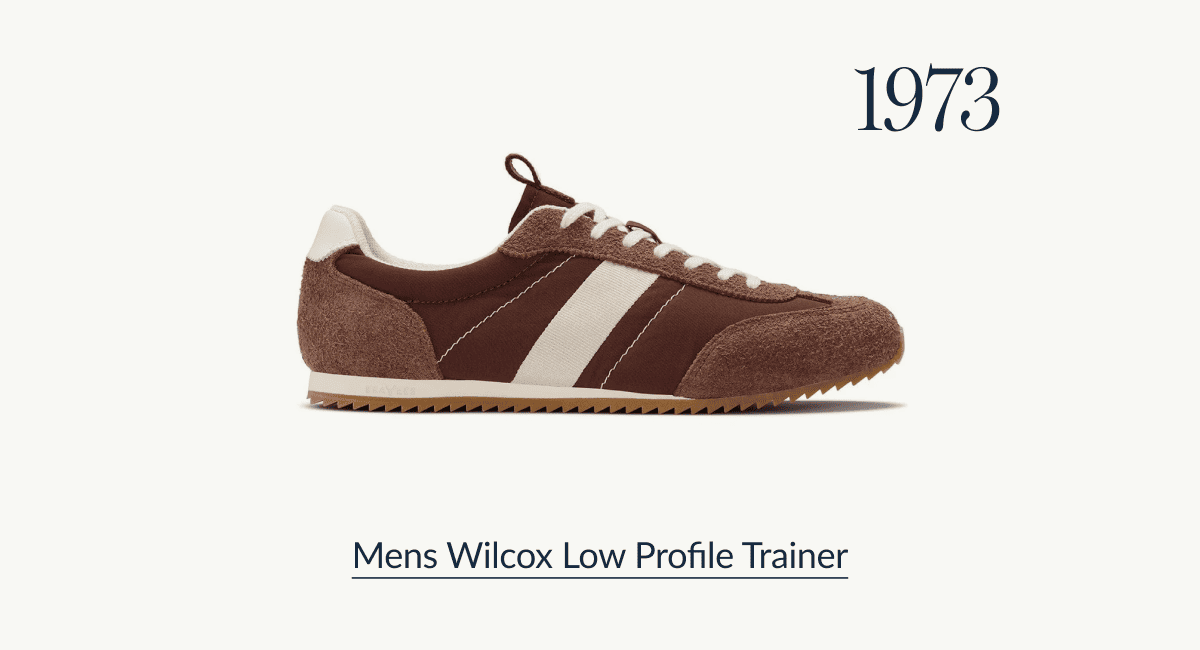 Mens Wilcox Low Profile Trainer in Cinammon