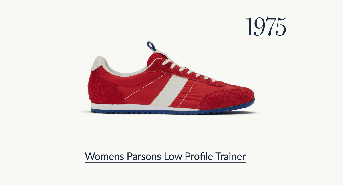 Womens Parsons Low Profile Trainer in Ribbon Red