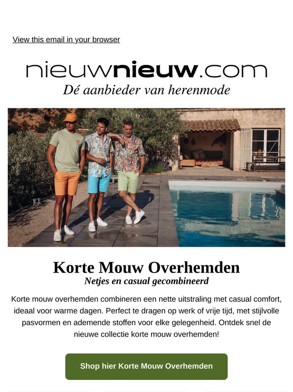 Netjes, maar casual: korte mouw overhemden 👔