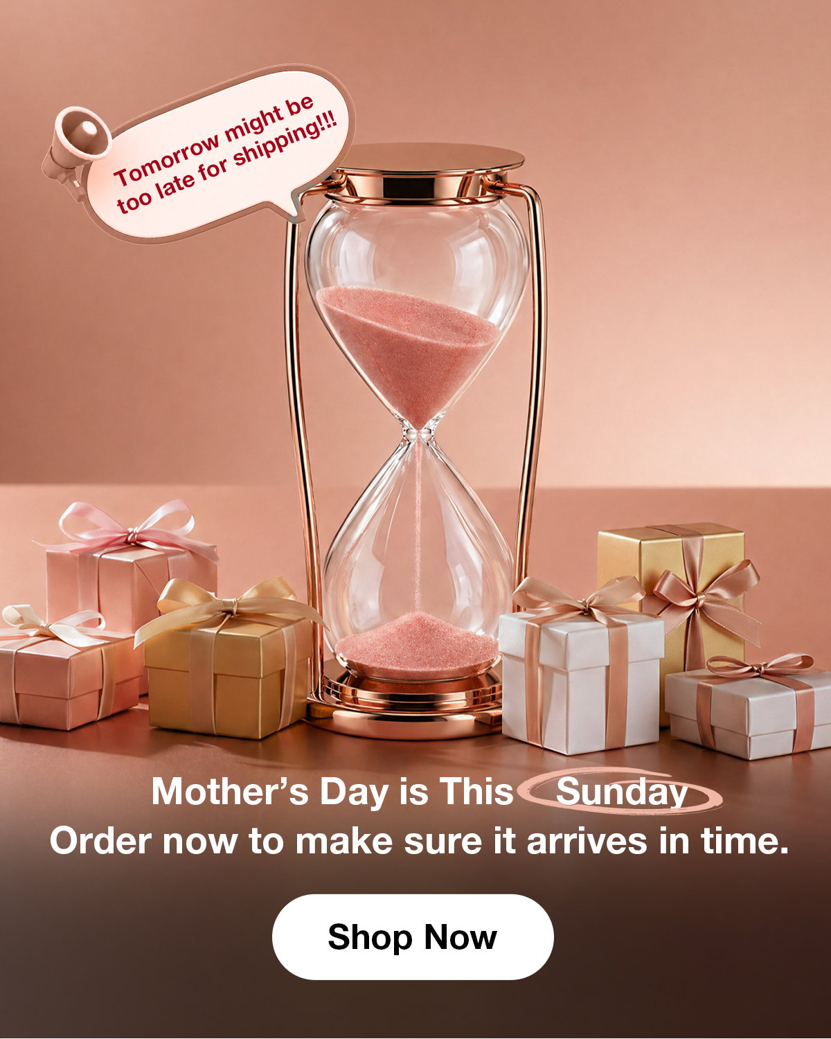 Mother’s Day is This Sunday. Order now to make sure it arrives in time.
