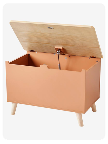 Kinderzimmer Spielzeugtruhe mit Fuchsohren FOXY - rothaar