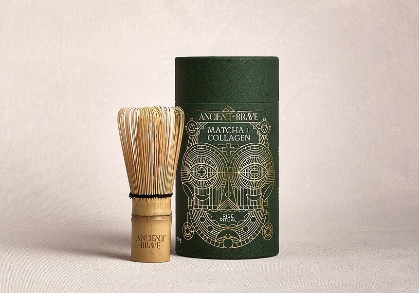 Matcha + Collagen with a Ritual Whisk