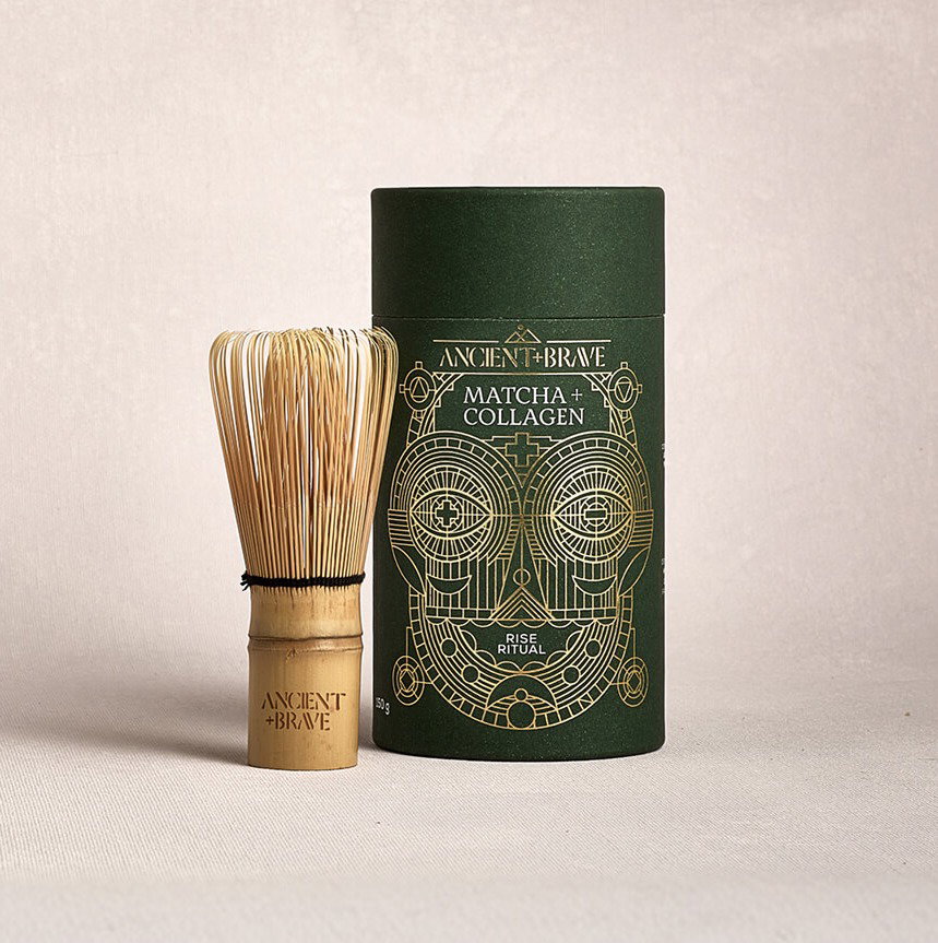 Matcha + Collagen with a Ritual Whisk