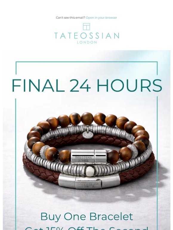24 Hours Left: Buy One, Get 15% Off The Second