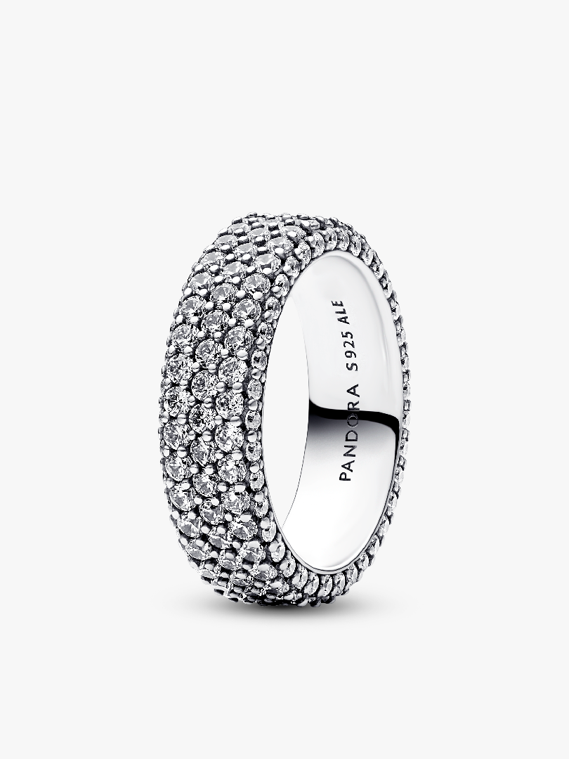 Pandora Timeless driedubbele rij pavé ring