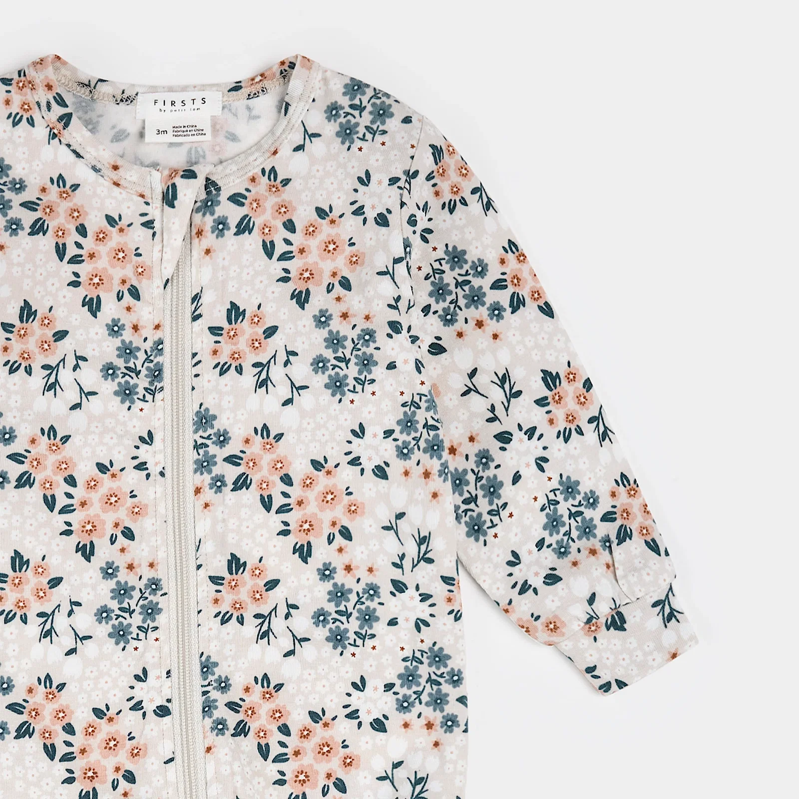 Image of Spring Flowers Print on Creme Sleeper