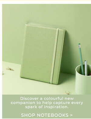 Discover a colourful new companion to help capture every spark of inspiration. Shop Notebooks