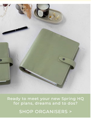 Ready to meet your new Spring HQ for plans, dreams and to dos? Shop Organisers