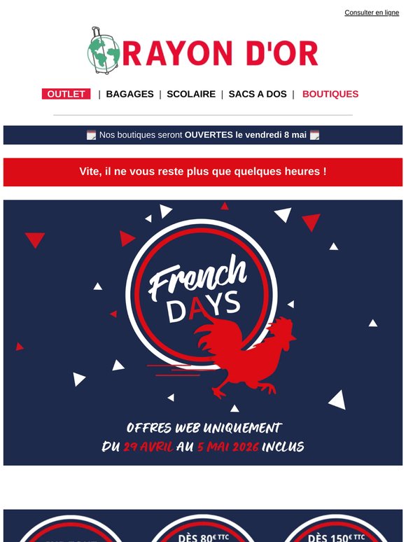 FRENCH DAYS 🇨🇵 Ce soir c'est fini !
