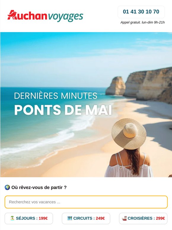 ⏰🌸 Dernières minutes : ponts de mai