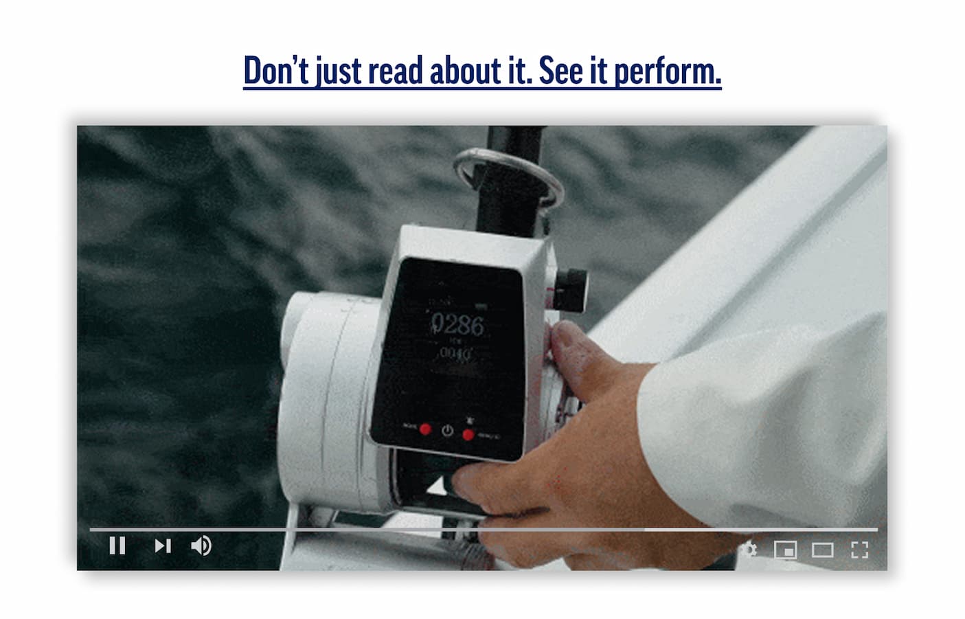 Fathom Electric Reel Video