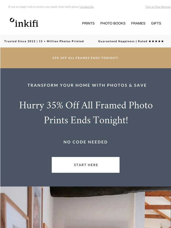 Final Hours: 35% Off Frames ❤️