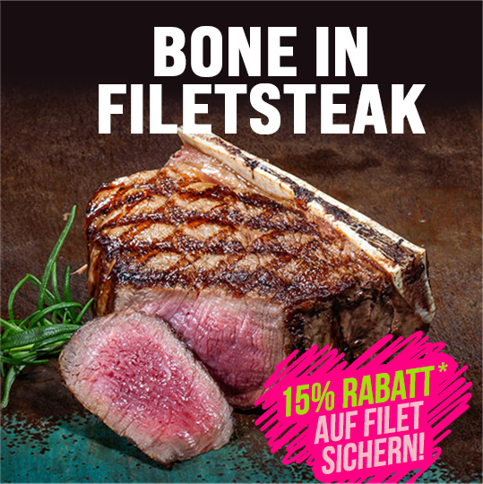 Bone In Filetsteak - 10% Rabatt