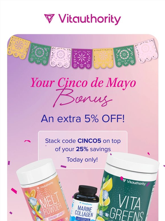 Your 25% off just became 30% 🌷