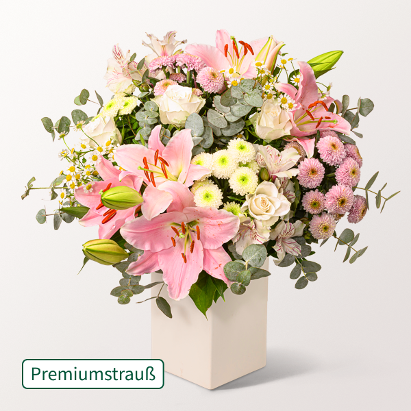 Duftender Premiumstrauß Ich danke Dir mit 2 Gratis-Geschenken für 47,99 €