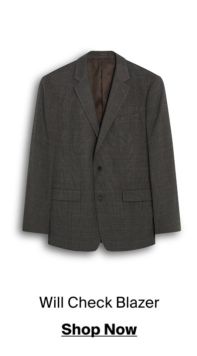 Brown Will Check Blazer