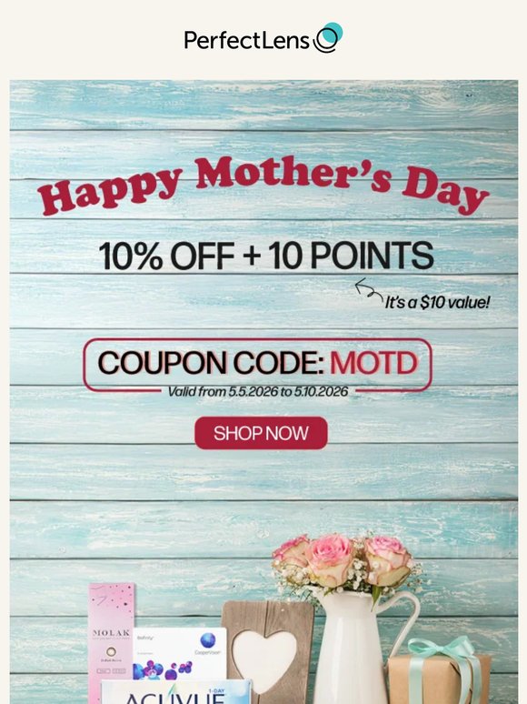 A Gift for Mom and You! 🎁 10% OFF + $10 Points