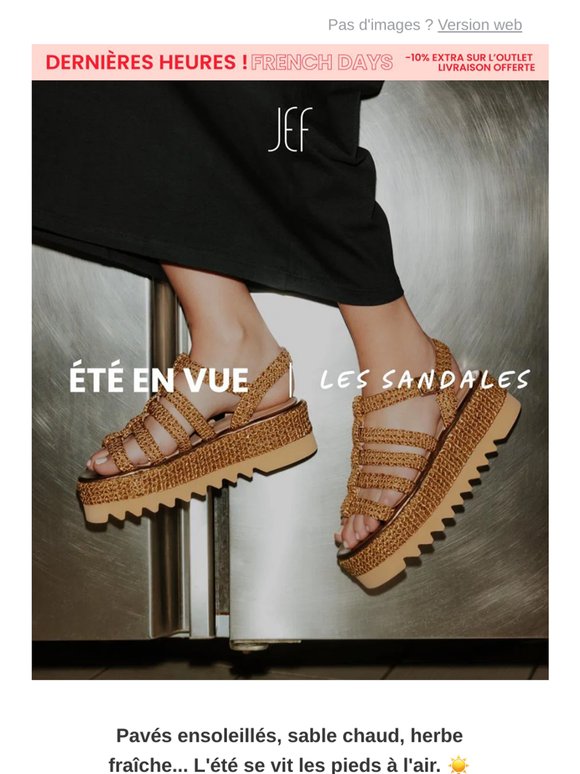 Sandales de l'été + French Days : le combo parfait.