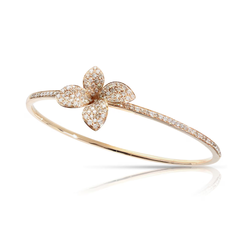 Pasquale Bruni 18K Rose Gold Petit Garden Diamond Flower Bracelet