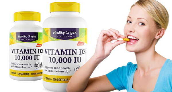 Fino a 1080 capsule di integratore alla vitamina D3 10000IU