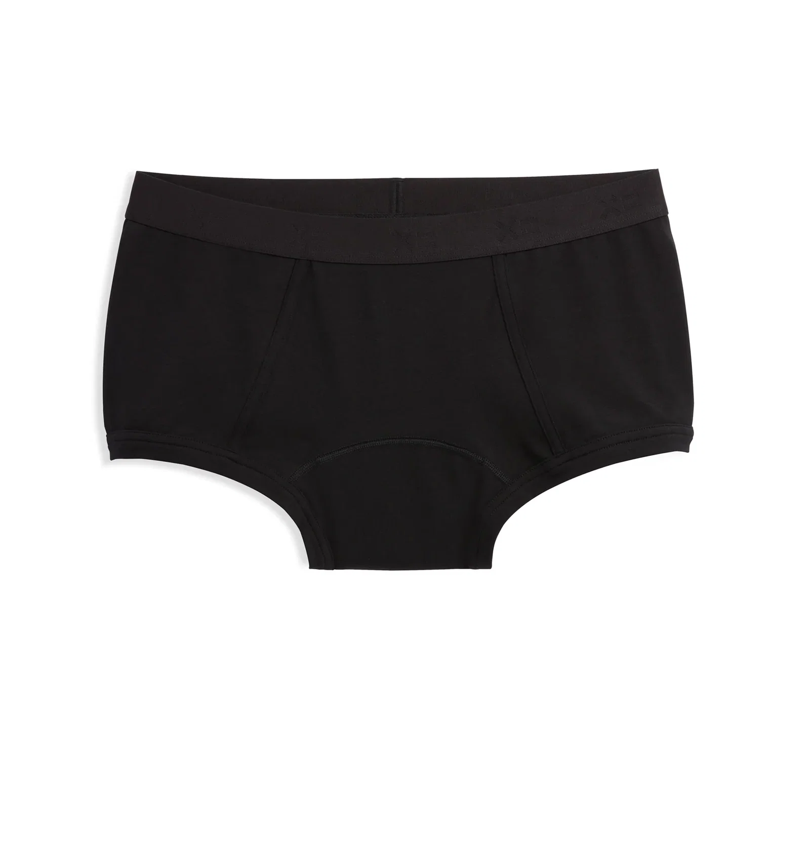Image of First Line Period Boy Shorts - X= Black