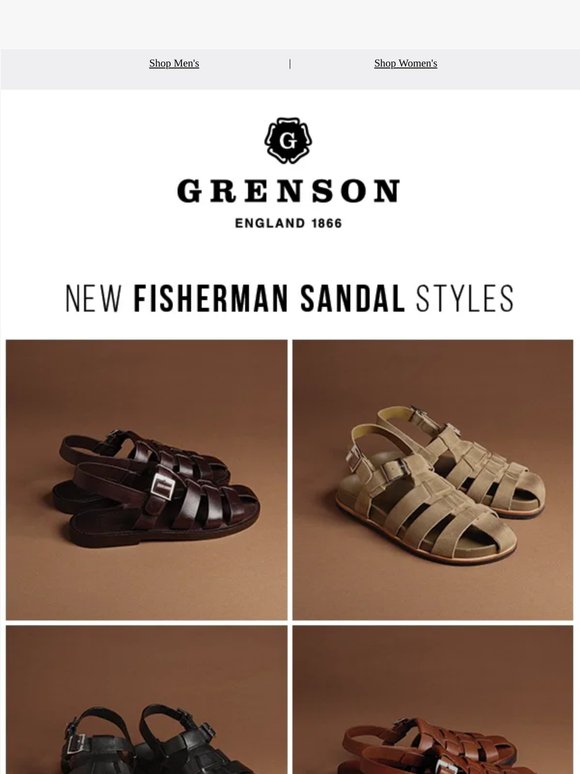New Fisherman Sandal Styles.
