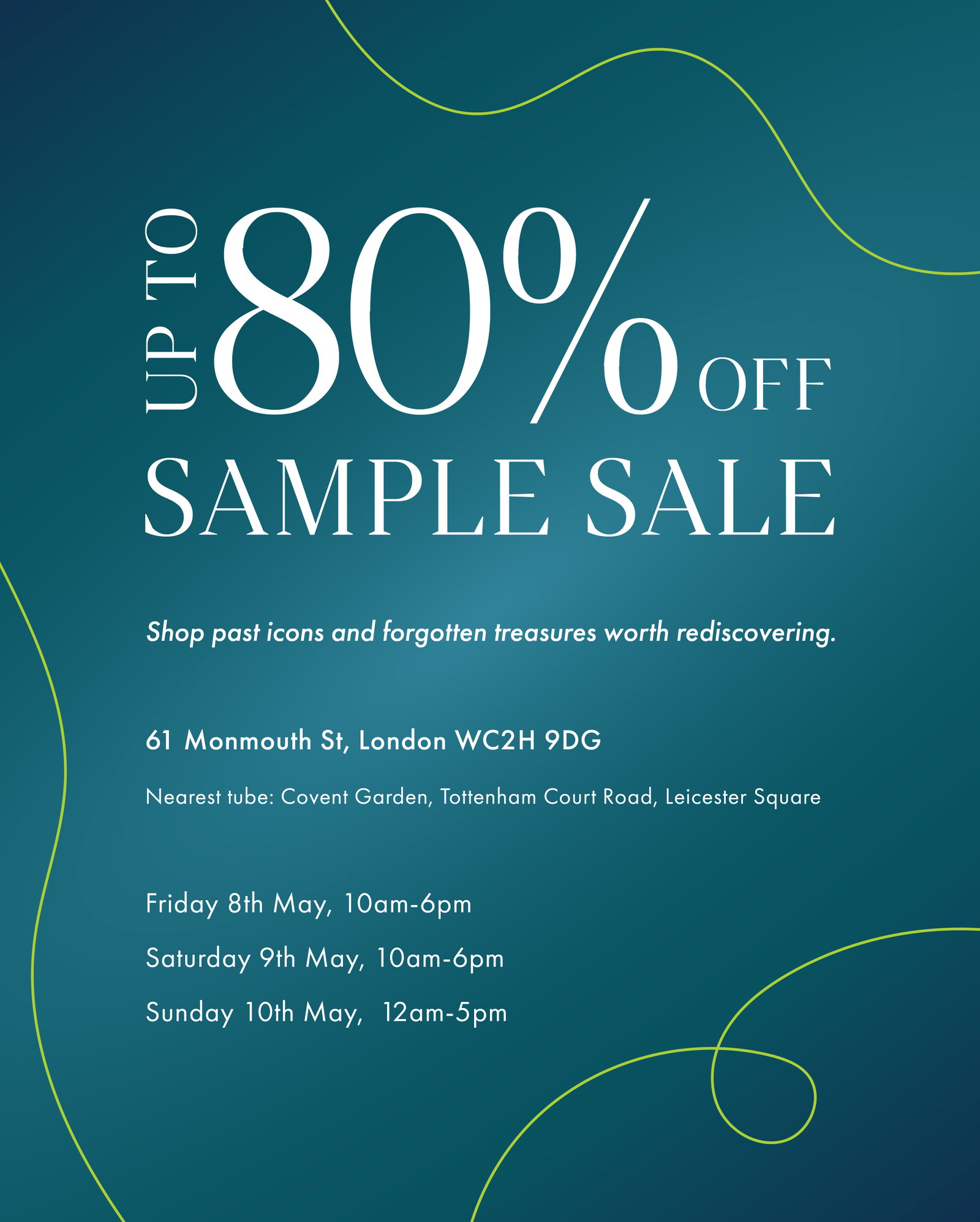 Covent Garden sample sale