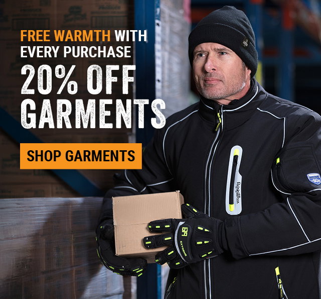 FREE WARMTH WITH EVERY PURCHASE 20% OFF GARMENTS 