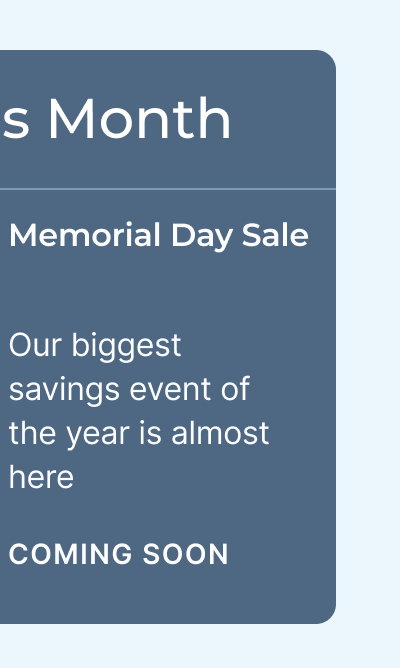 memorial day sale