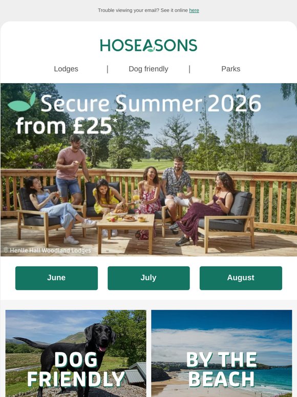 Secure Summer 2026 from £25*
