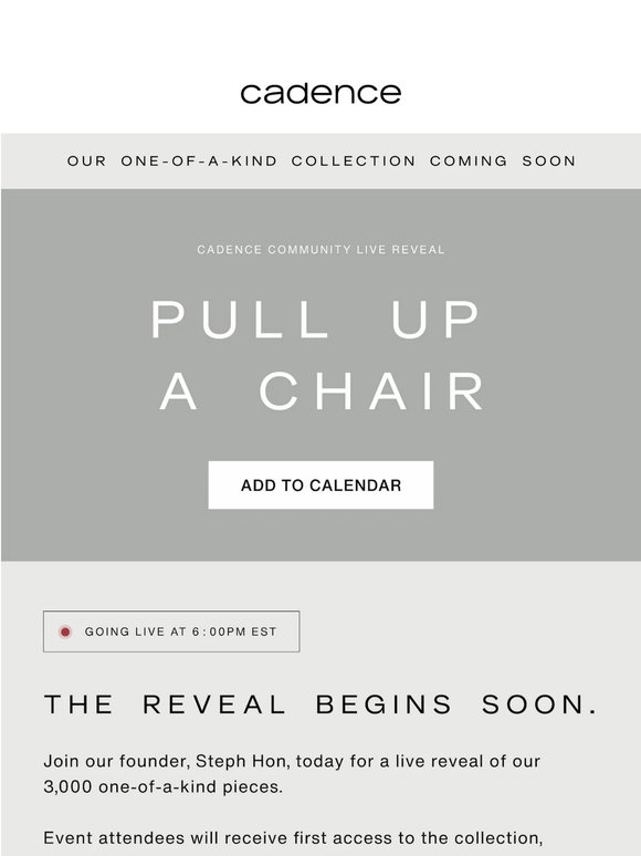 The live reveal begins soon