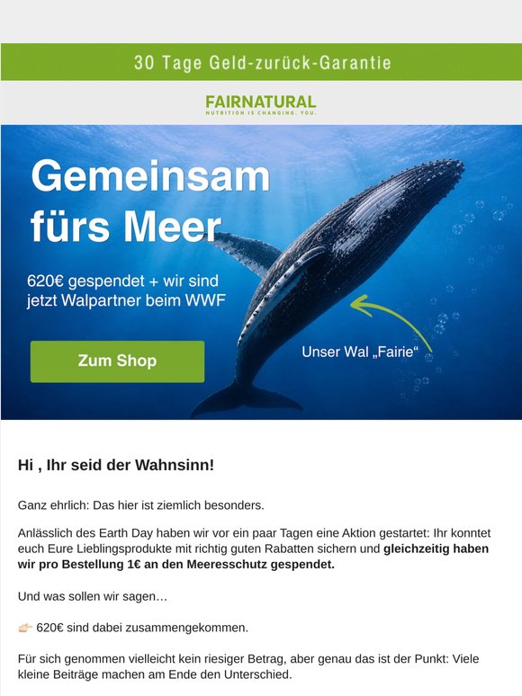 🐋 Neuigkeiten: Unsere Walpartnerschaft!
