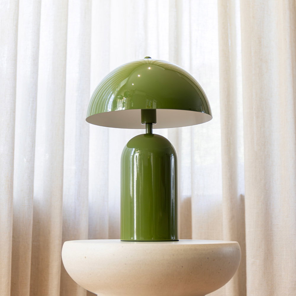 Asteri green table lamp