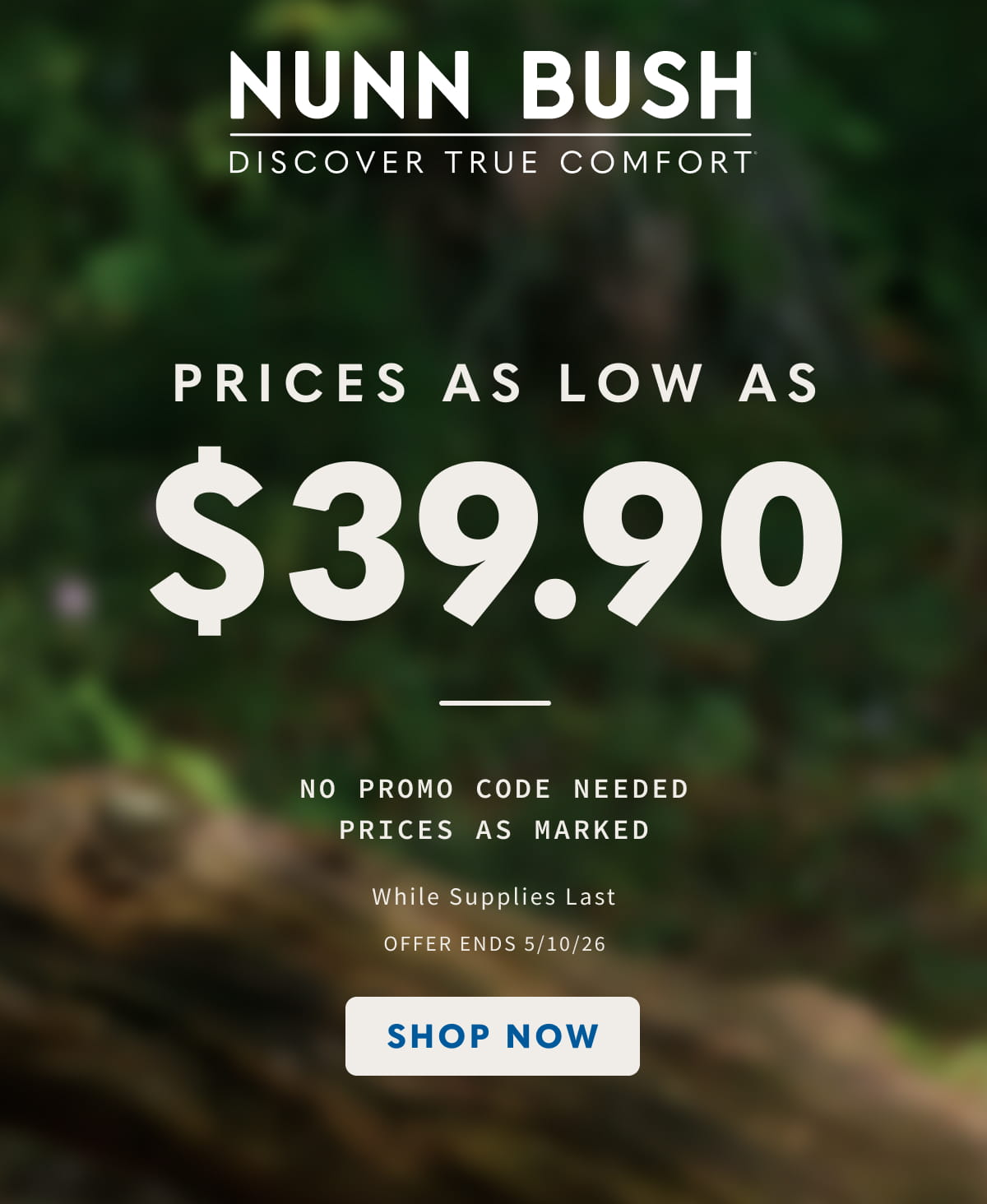 Prices as low as $39.90. No promo code needed. Prices as marked while supplies last. Display images to learn more.