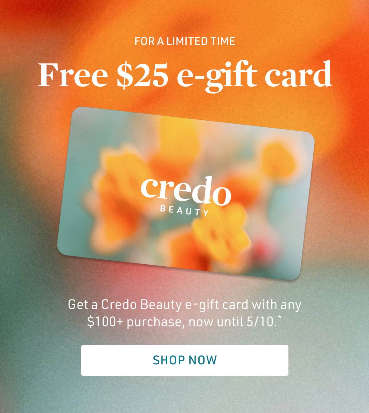 Free $25 e-gift card