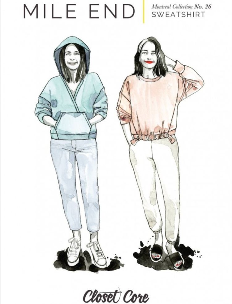 Closet Core Patterns Paper Sewing Pattern Mile End Sweatshirt
