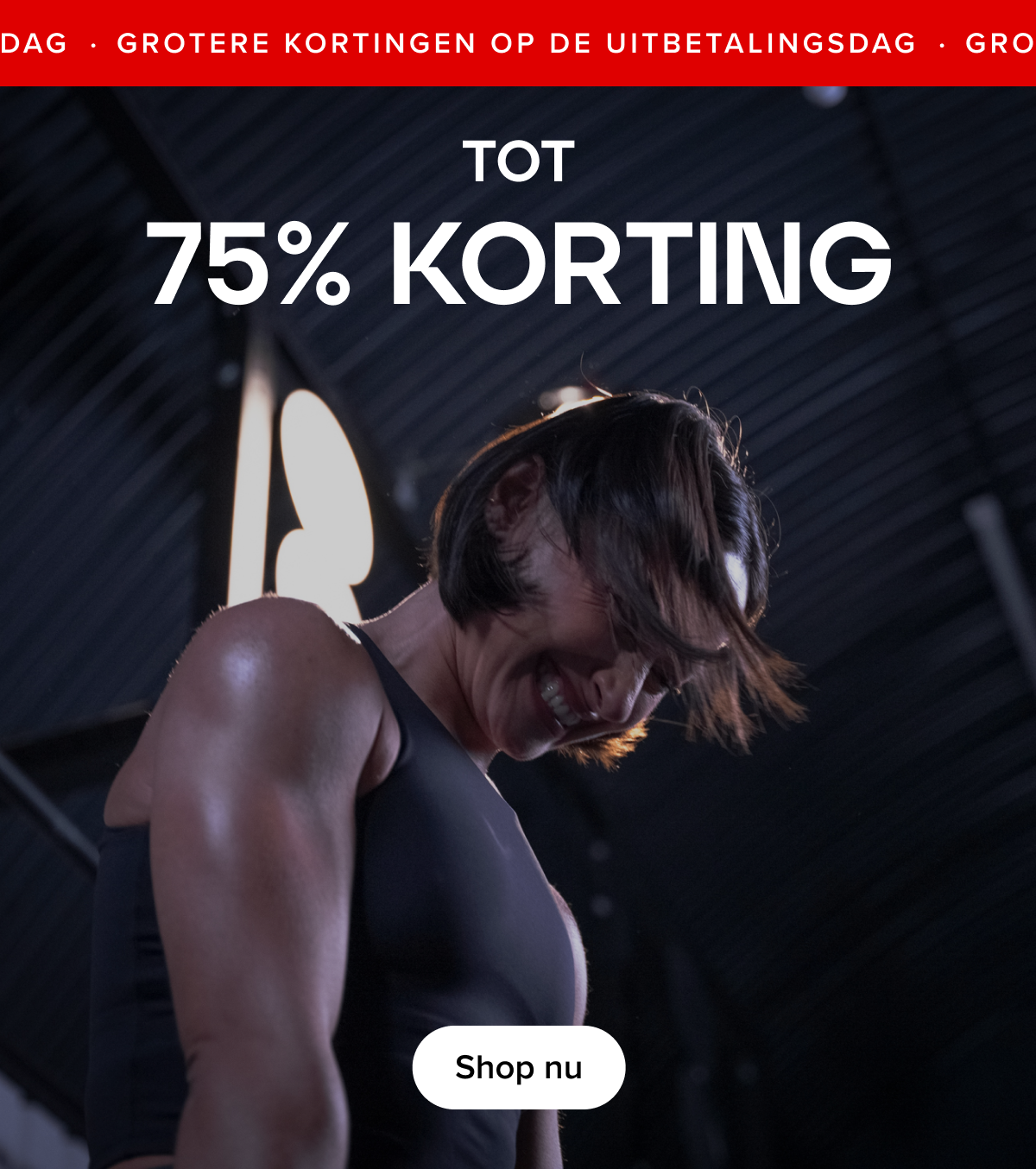 TOT 75% KORTING