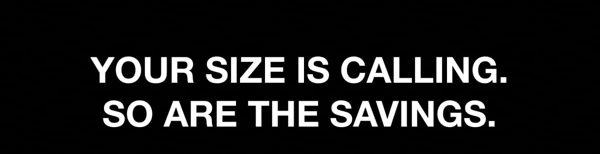 Sale by Size
