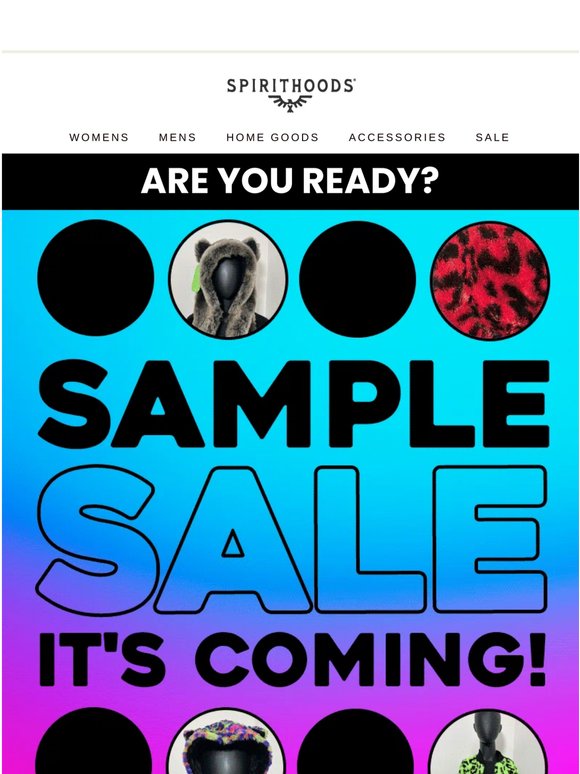 Sample Sale 🚀 Starts Tomorrow!