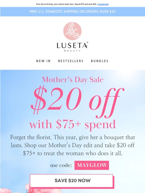 Mother’s Day Magic: $20 Off Your New Routine 💐