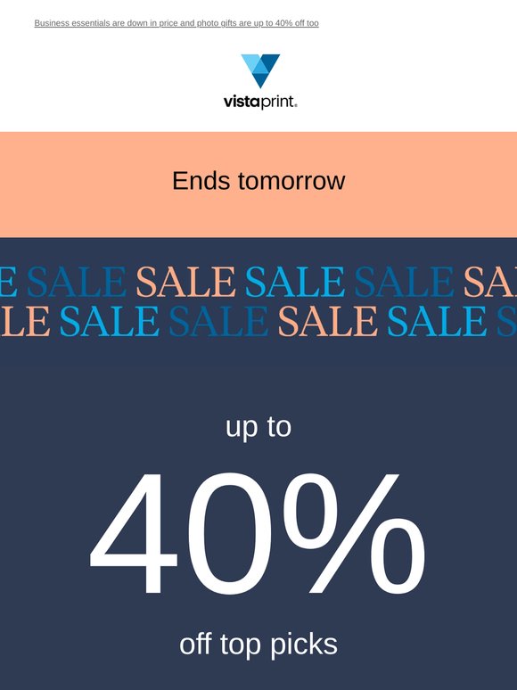 Sale starts now 🎉 Up to 40% off select products