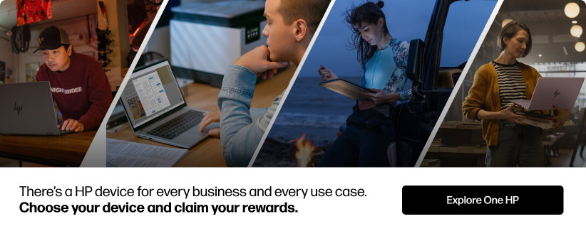 There’s a HP device for every business and every use case.  Choose your device and claim your rewards.
