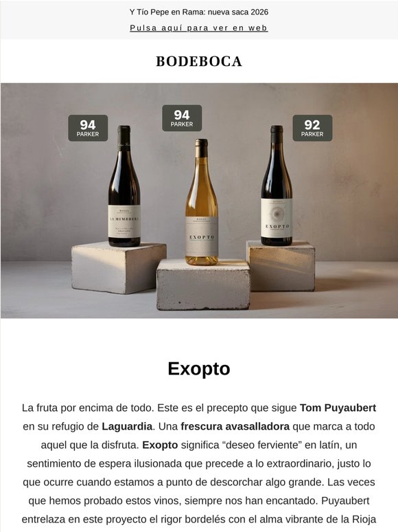 Exopto Cosecha con 92 Parker por 7,75€: la puerta a un universo de frescura en Rioja