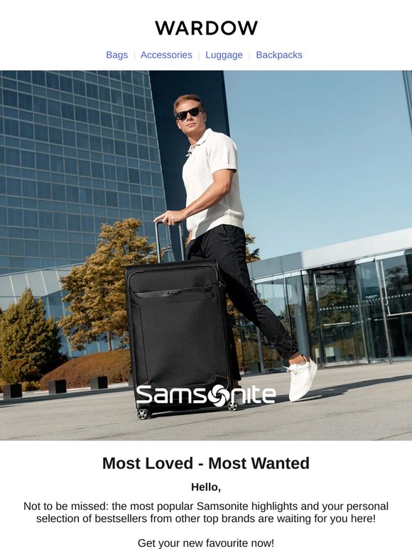 Shop our bestsellers from Samsonite now!
