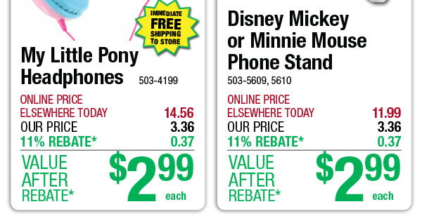 Disney Mickey or Minnie Mouse Phone Stand - ONLY $2.99 After Rebate*!